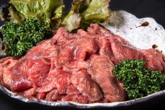 塩仕込み牛たん薄切り切り落とし　500g